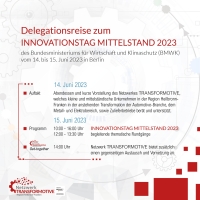 Delegationsreise zum  INNOVATIONSTAG MITTELSTAND 2023 nach BERLIN
